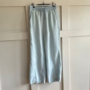 ZARA Wide Leg Baby Blue Women’s Casual Pants NEW
